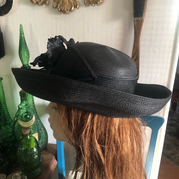Vintage BETMAR Black Derby Hat main image 5